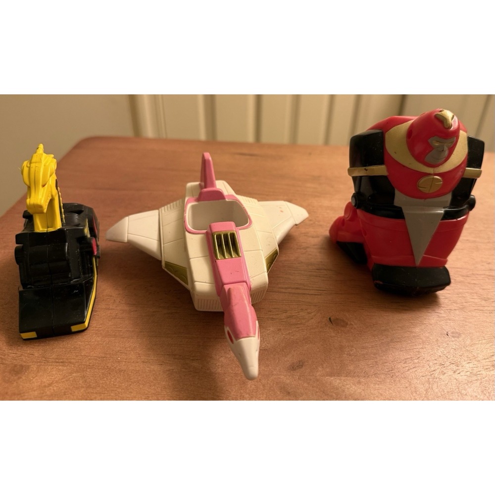 Vintage Lot of 3β TCFFC Saban Power Rangers vehicles Rare Lot. 1995
